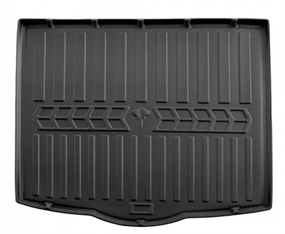 Килимок у багажник Volkswagen Touran 2 2015-, нижня полиця, з бортом, поліуретан, Stingray 6024351