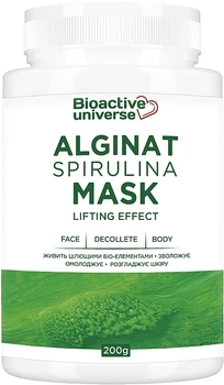 Альгинатная маска со спирулиной - Bioactive Universe Alginat Mask Lifting Effect 200g (1424325-27713946)