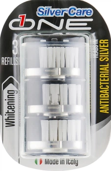 Silver Care One Whitening Toothbrush Head Refill Сменные головки для отбеливающих зубных щеток 3шт (430367-39589)