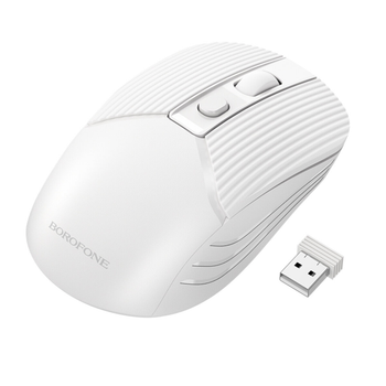 Маніпулятор миша BOROFONE BG5 Business wireless mouse White (6974443383003)