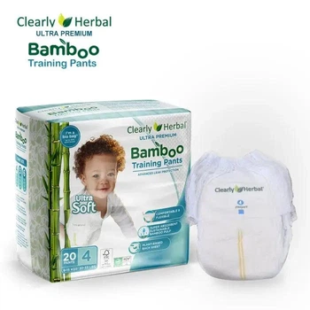 Підгузки-трусики дитячі Clealry Herbal Bamboo, розмір 4 (9-15 кг) 20 шт