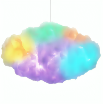 Подвесная LED лампа светильник ночник облако с RGB подсветкой работой от USB пультом подключением по Bluetooth (480432-Prob)