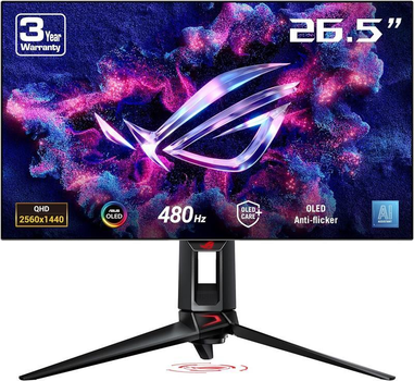 Монитор Asus 26.5" ROG Swift PG27AQDP (90LM0A20-B01A70) OLED Black 480Hz Store