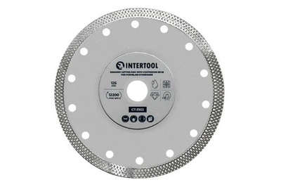 Диск алмазный Intertool 125мм плитка керамогранит (CT-3102)