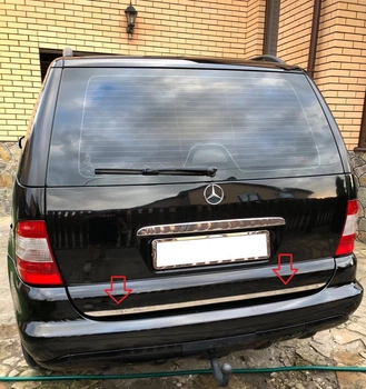 Mercedes ML W163 Нержавеющая кромка багажника