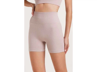 Велосипедки GIULIA жіночі з мікрофібри в рубчик короткі SHORTS RIB SHAPE Push-Up пиловий burnished lilac р.S-M рожевий
