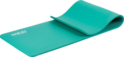 Mata do cwiczen Neo Sport gruba 183 x 60 cm 192301 turkusowa (5903890606176)