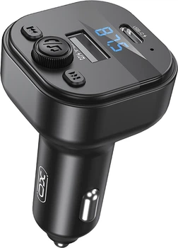 FM-трансмиттер XO BCC18 USB-A OTG/USB-C Black (BCC18.black)