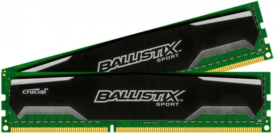 Оперативная память Crucial Ballistix Sport 8GB (2x4GB) DDR3 1600 PC3-12800 BLS2KIT4G3D1609DS1S00 Б/У
