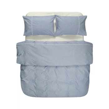 Постельное белье Lotus Home Premium Percale Stripe синий евро (svt-2000022342643)