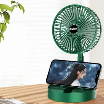 Складаний акумуляторний міні-вентилятор з USB-зарядкою XL 908 зелений