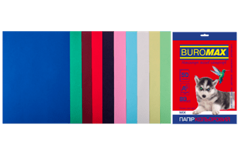 Папір кольоровий 80г/м, А4 10кол./5шт./50арк. BUROMAX 27211150-99, DARK+PASTEL, /BM.27211150-99/