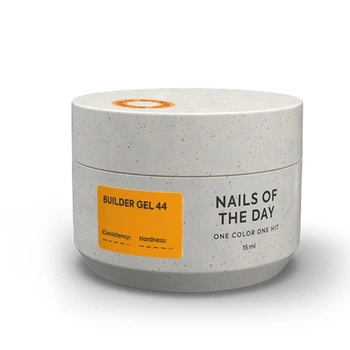 Гель строительный Nails Of The Day Builder Gel 44 оранжевый 15 мл