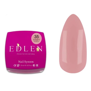 Гель строительный Edlen Professional Builder Gel Office 35 нюдовый брют роуз 15 мл