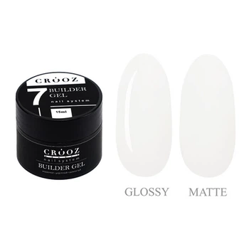 Гель для наращивания Crooz Builder Gel 07 Milk молочный 15 мл