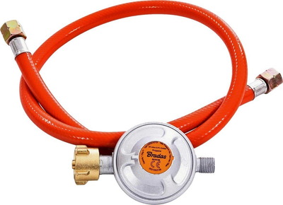 Regulator ciśnienia gazu i wąż Cozze 2 x 1/4" 1.1 m (5708614901458)