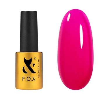 Гель-лак FOX Lollipop 001 Raspberry вітражний малиновий 7 мл