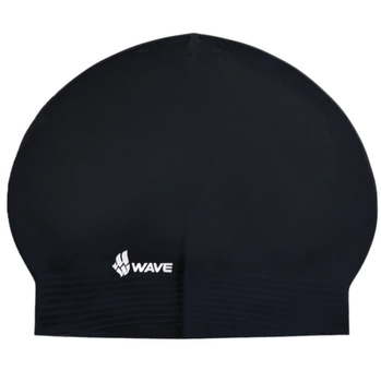 Шапочка для плавания латексная для взрослых Wave Solid 056501 Black