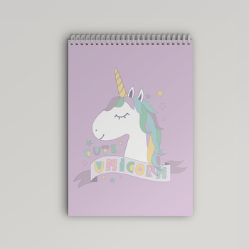 Альбом для рисования на пружине, B5 (17,5x25 см), 4SU_ALBS_0065_B5, 40 листов