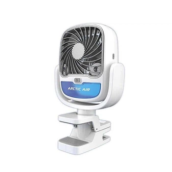 Портативный компактный вентилятор Arctic Cool с охлаждением, увлажнением воздуха и подсветкой (белый)