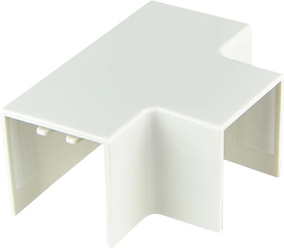 Соединитель тройник для короба 25x25мм ПВХ белый [A0070040077] АСКО