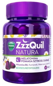 Suplement diety Vicks Zzzquil Natura na bezsenność 30 żelek (8001841896410)