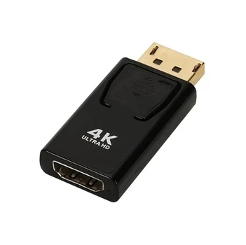 Адаптер DP M to HDMI F, 4K 30Hz, 2K 60Hz, FHD 120Hz, 50x25mm, black, DMHF4P5K