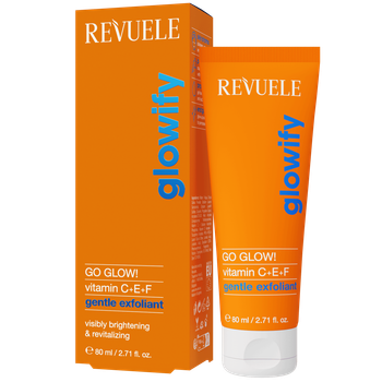 Ніжний пілінг для обличчя Go Glow! Vitamin C+E+F Revuele 80 мл 5061076240290