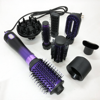Фен щетка стайлер 8 в 1 VGR V-488 PURPLE Диффузор 8 насадок, 4 режима