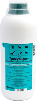 Трисульфон 48% KRKA суспензия оральная 1 л антимикробный препарат для животных и птиц