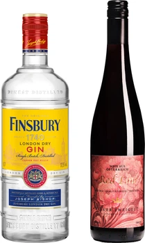 Джин Finsbury London Dry Gin 0.7 л 37.5% + Вино RED LINE Blauer Zweigelt червоне сухе 0.75 л 13% (4062400111218_4062400309103+9006097002027)