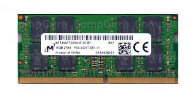 Оперативна пам'ять для ноутбука Micron DDR4 16GB 2400MHz SO-DIMM 2Rx8 PC4-2400T Ref. (MTA16ATF2G64HZ-2G3E1)
