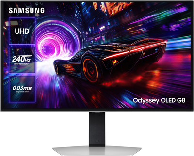 Монітор 27" Samsung Odyssey OLED G8 G81SF 4K 240Hz Gaming Monitor (LS27FG812SIXCI)