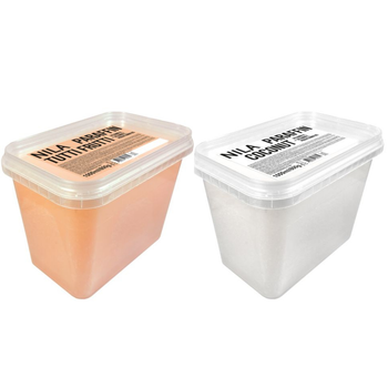 Набор твёрдого парафина для рук Nila: Tutti Frutti + Кокос, 2×1000 мл / 800 г