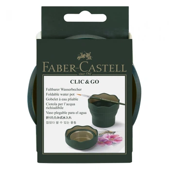 Стакан для воды Faber-Castell, складной, Зеленый, (181520)