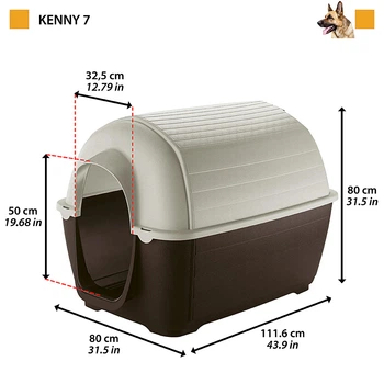 Будка KENNY 05 для собаки, пластик