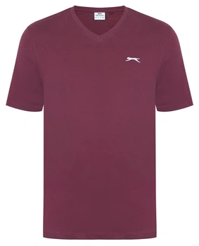 Футболка мужская базовая Slazenger 682013.24 L бордовая (2682013244305)