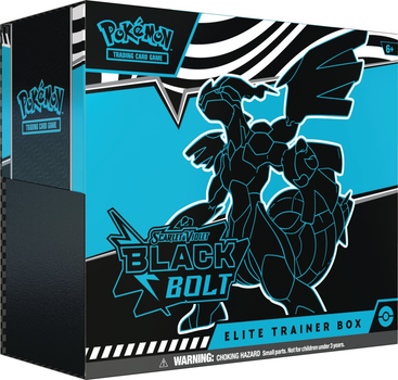 Zestaw Pokémon TCG: Scarlet & Violet - Black Bolt - Elite Trainer Box - Zekrom 5 szt (0196214113664)