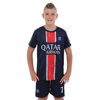 Форма футбольна дитяча синьо-червона із символікою клубу PSG MBAPPE 10 2024 р.20 115-125 см Zelart CO-3676