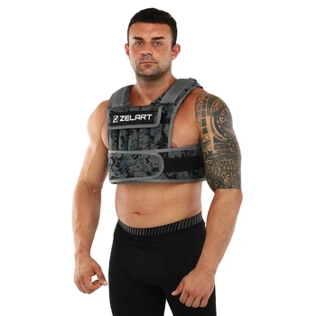 Утяжелитель жилет с регулируемым весом 10кг Zelart WEIGTH VEST серый TA-7806-10