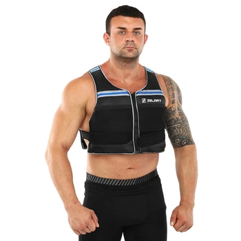 Утяжелитель жилет с регулируемым весом 10 кг Record WEIGTH VEST черный XB9201
