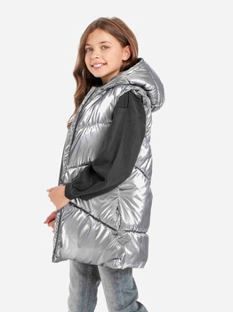 Дитячий стьобаний дутий жилет Minoti 16gilet 4 39839JNR 104-110 см Сірий (5063025208764)