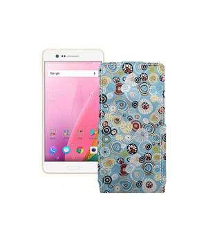 Чохол-флип з екошкіри для телефону Sharp Z3 Кола-кольорові