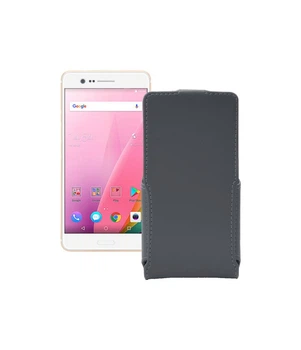 Чохол-флип з екошкіри для телефону Sharp Z3 Сірий