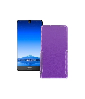 Чохол-флип з екошкіри для телефону Sharp Aquos S2 (C10) Фіолетовий