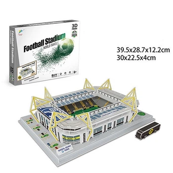 Футбольный картонный конструктор Сигнал Идуна Парк Signal Iduna Park Боруссия Дортмунд Borussia Dortmund