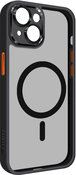 Чохол для смартфона Apple iPhone 15 Plus ArmorStandart Unit MagSafe SE Black/Orange (ARM75364)