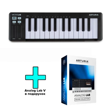 MIDI-клавіатура Arturia MicroLab mk3 (Black) + Analog Lab V