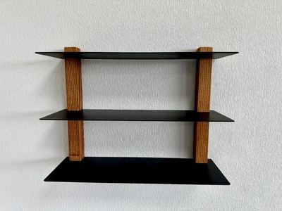 Металева полиця Balance чорна