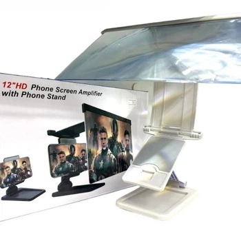 3D Збільшувач екрана телефона F12 12" з підставкою Screen Magnifier ART-5071 для смартфонів